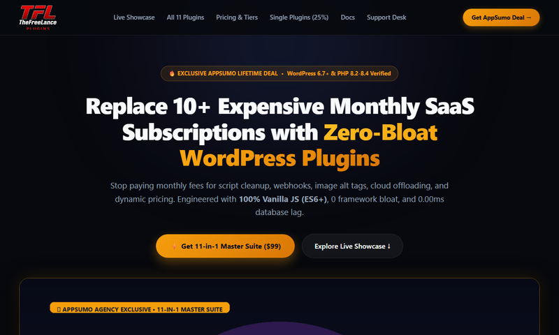 The Freelance Plugins Hub Live Screenshot